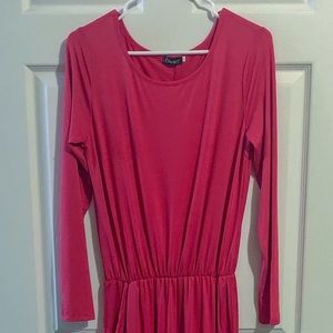 Long sleeve, floor length dress